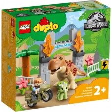 LEGO® DUPLO® Jurassic World Tiranozauro ir triceratopso dinozaurų pabėgimas 10939